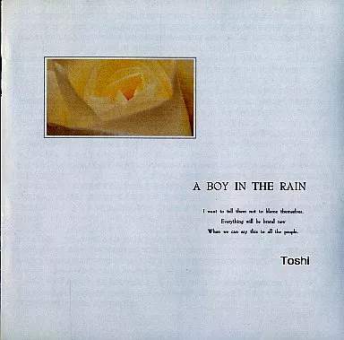【サイン入り】XJAPAN TOSHI / A BOY IN THE RAIN 2026年最新】xjapan toshi サインの人気アイテム - メルカリ