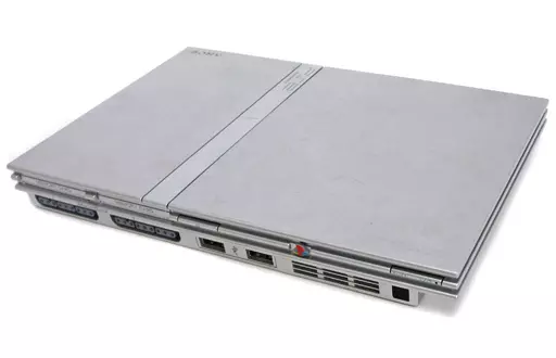 PS2ハード　プレイステーション2本体 サテン・シルバー(本体単品/付属品無) (箱説なし)