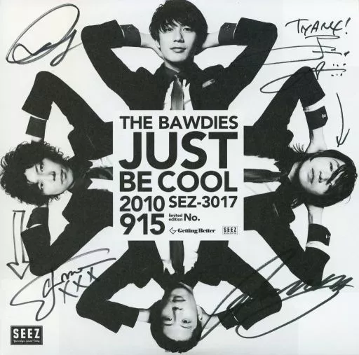 THE BAWDIES サイン入りレコード 駿河屋 -<中古>THE BAWDIES / JUST BE COOL(サイン入り)（音楽ソフト）