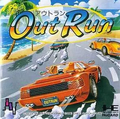 PCエンジンHuカードソフト　アウトラン (箱説なし)