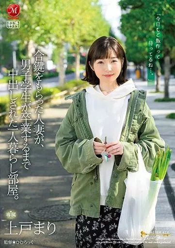 合鍵をもらった人妻が、男子学生が卒業するまで中出しされた一人暮らし部屋。 / 上戸まり