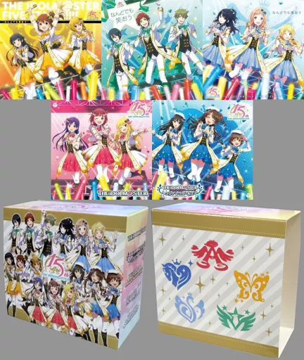 THE IDOLM＠STER FIVE STARS!!!!! / THE IDOLM＠STERシリーズ15周年記念曲-なんどでも笑おう 形態別全5巻セット[ゲーマーズ同時購入特典収納BOX付]