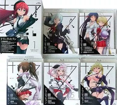 トリニティセブン (初回限定版) 全6巻 Blu-ray Blu-ray トリニティセブン 全6巻セット 初回限定版 帯 全巻収納BOX付き