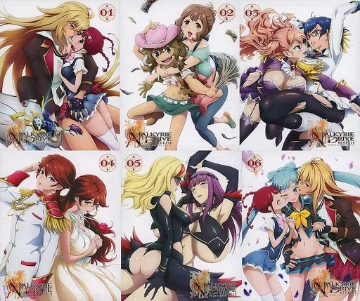 アニメBlu-ray　Disc　VALKYRIE DRIVE -MERMAID- 初回版 BOX付き全6巻セット