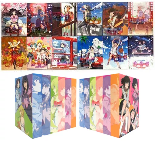 アニメBlu-ray　Disc　物語シリーズ セカンドシーズン 完全生産限定版 全12巻セット(TSUTAYA全巻収納BOX付き)