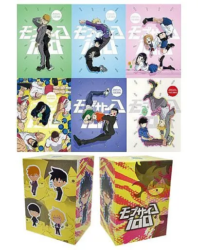 アニメBlu-ray　Disc　モブサイコ100 初回仕様版 全6巻セット(アニメイト全巻収納BOX付き)