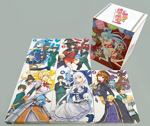 アニメBlu-ray　Disc　この素晴らしい世界に祝福を! 限定版 全5巻セット(HMV全巻収納BOX付き)