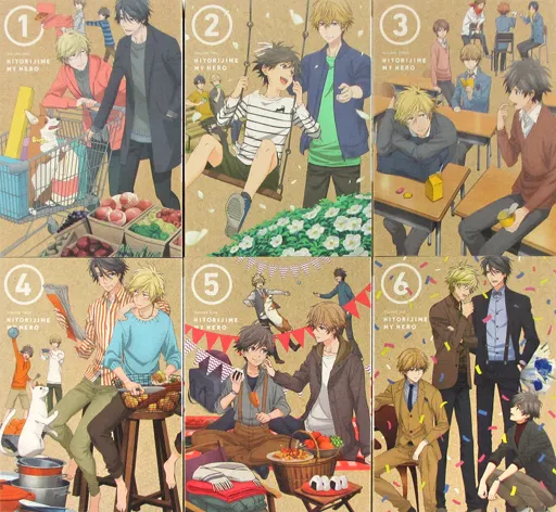 アニメBlu-ray　Disc　不備有)ひとりじめマイヒーロー 初回版 全6巻セット(アニメイト全巻収納BOX付き)(状態：小冊子「HITORIJIME NOTEBOOK」・特製コミックス扉絵ポストカードセット欠品) BD/DVD/CD｜TVアニメ「ひとりじめマイヒーロー」公式サイト