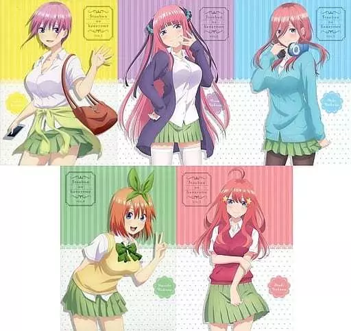 アニメBlu-ray　Disc　不備有)五等分の花嫁 初回限定版 全5巻セット(状態：ミニ色紙・コミックス0巻欠品)