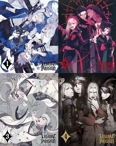 アニメBlu-ray　Disc　ヴィジュアルプリズン 完全生産限定版 全4巻セット(全巻収納BOX付き)