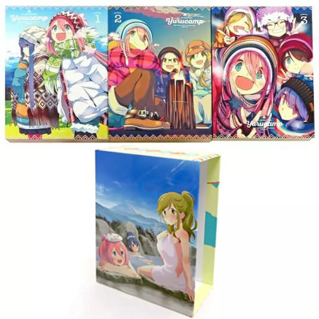 ゆるキャン△」 初回生産限定盤 全3巻セット(とらのあな全巻収納BOX付き) 駿河屋 -<中古>TV アニメ「ゆるキャン△」 初回生産限定盤 全3巻セット