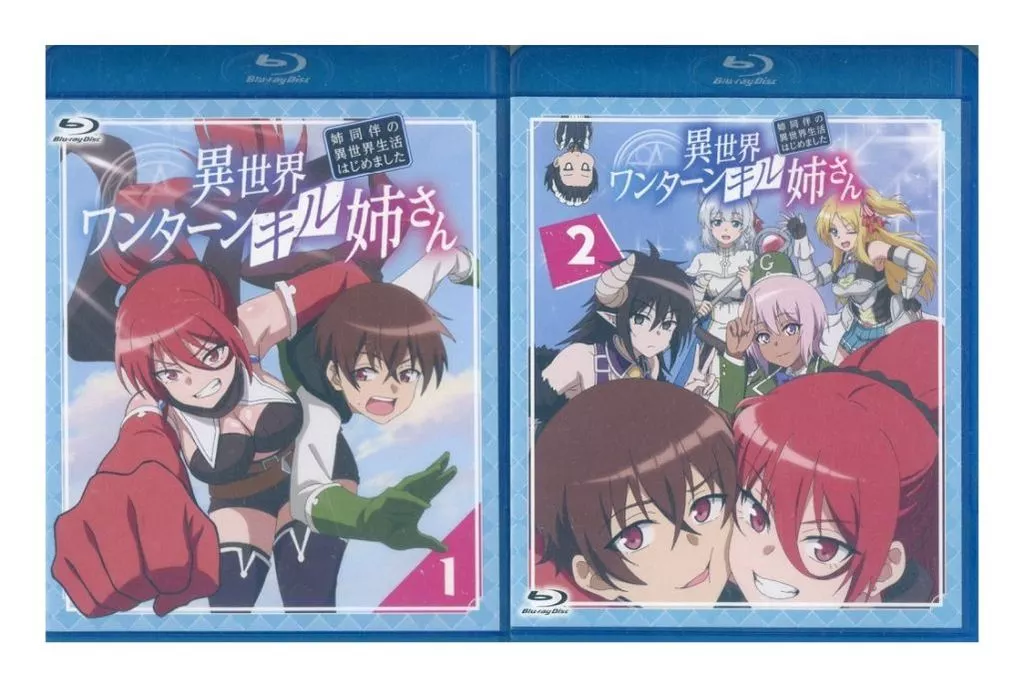 アニメBlu-ray　Disc　不備有)異世界ワンターンキル姉さん ～姉同伴の異世界生活はじめました～ 全2巻セット(状態：第2巻のブックレット欠品)