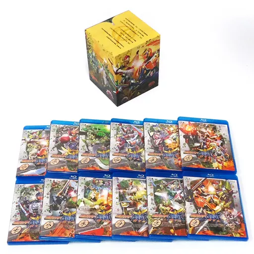 特撮Blu-ray　Disc　不備有)仮面ライダー鎧武/ガイム 初回限定生産 BOX付き全12巻セット(状態：カードフォルダ・第4巻のライナーカード欠品、全巻収納BOX・第4巻のジャケットに傷み有り)