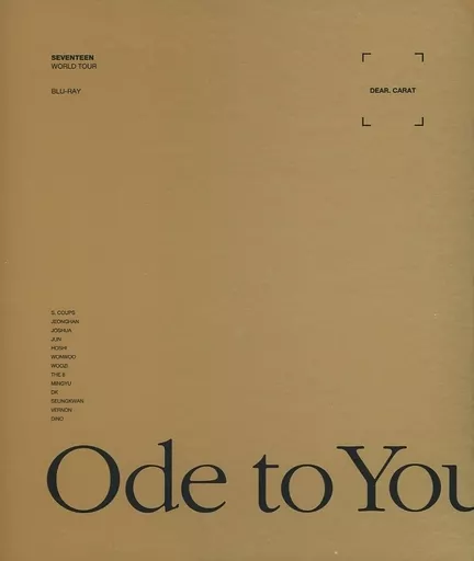 洋楽Blu-ray　Disc　SEVENTEEN / SEVENTEEN WORLD TOUR ＜Ode to You＞ IN SEOUL