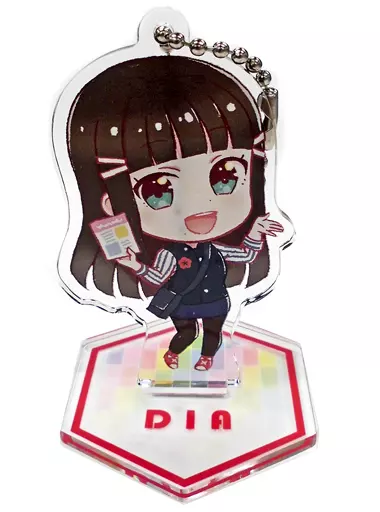 黒澤ダイヤ 「セガコラボカフェ ラブライブ!シリーズ 9th ANNIVERSARY! スタンド付きアクリルキーホルダー(Aqours セガ制服デフォルメ)」