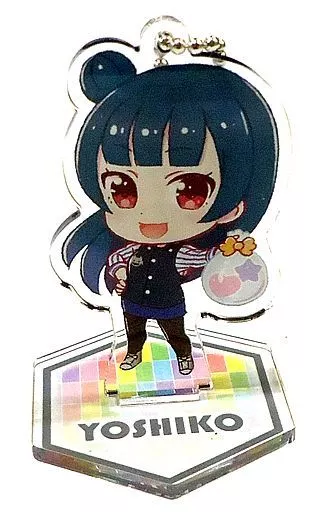 津島善子 「セガコラボカフェ ラブライブ!シリーズ 9th ANNIVERSARY! スタンド付きアクリルキーホルダー(Aqours セガ制服デフォルメ)」