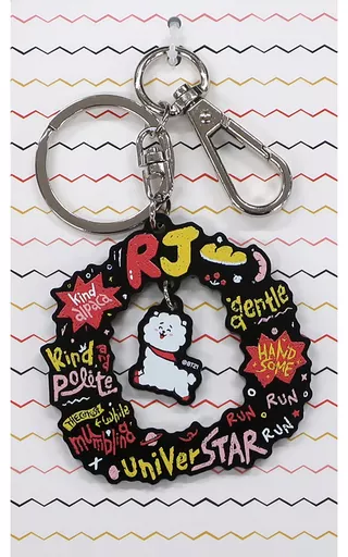 RJ(ジン) アクリルキーリング(リング型) 「BT21」