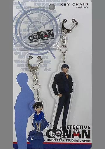 江戸川コナン＆赤井秀一 アクリルキーチェーン2個セット 「名探偵コナン」 ユニバーサル・スタジオ・ジャパン限定