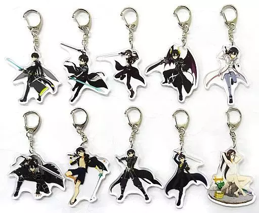 全10種セット 「ソードアート・オンライン キリト尽くしトレーディングアクリルキーホルダー」