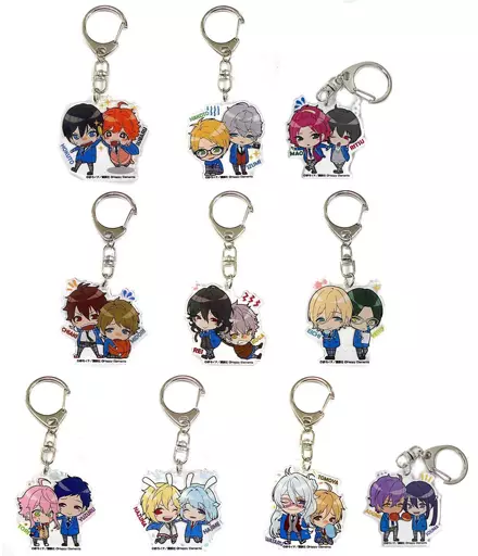 全10種セット 「あんさんぶるスターズ! トレーディングアクリルキーホルダー」 AnimeJapan 2016グッズ