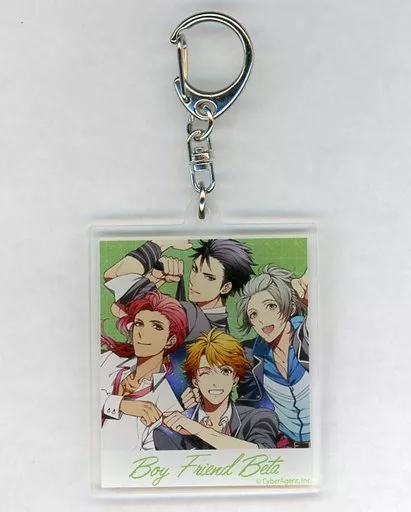 皇アラン＆瀬名竜之介＆遊馬百汰＆東雲巽 「ボーイフレンド(仮) ブラインドアクリルキーホルダー」 潤宮るか展 in 渋谷マルイグッズ