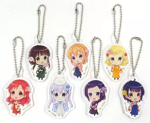 集合 アクリルキーホルダー7個セットA 「ご注文はうさぎですか??×ローソン」