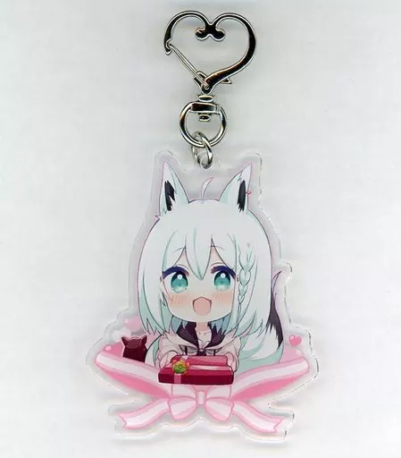 白上フブキ バレンタイン 特製描き下ろしアクリルキーホルダー 「バーチャルYouTuber」