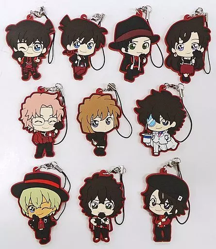 全10種セット ラバーストラップ 「セガ ラッキーくじ 名探偵コナン -SCARLET Evening Collection-」 K賞
