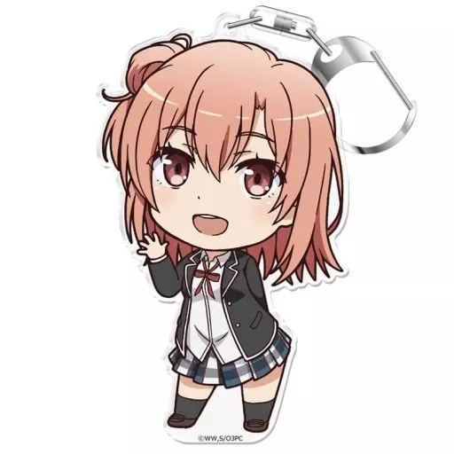 由比ヶ浜結衣 ぷにこれ!キーホルダー(スタンド付) 「やはり俺の青春ラブコメはまちがっている。完」