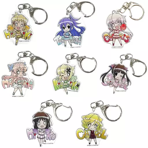 全8種セット 「戦姫絶唱シンフォギアXV アクリルキーホルダーA」 AnimeJapan 2020グッズ