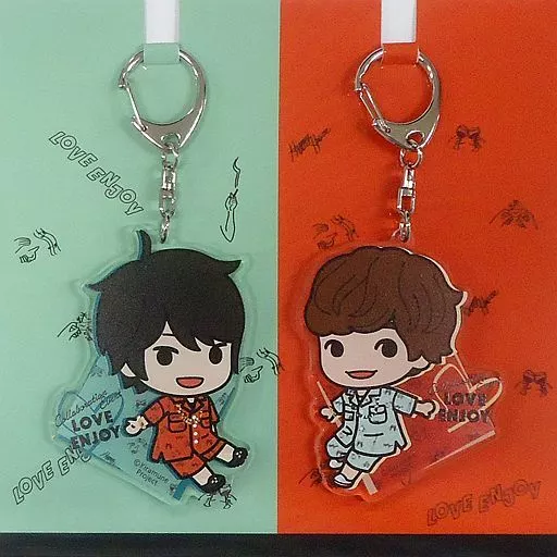 柿原徹也＆岡本信彦 アクリルキーホルダー2個セット A：柄シャツ 「柿原徹也×岡本信彦 Special Collabolation Event “Love Enjoy”」