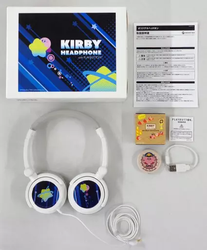 雑貨　カービィ オリジナルヘッドフォン+PLAYBUTTON 「星のカービィ プププ☆トレイン」 WEB限定商品