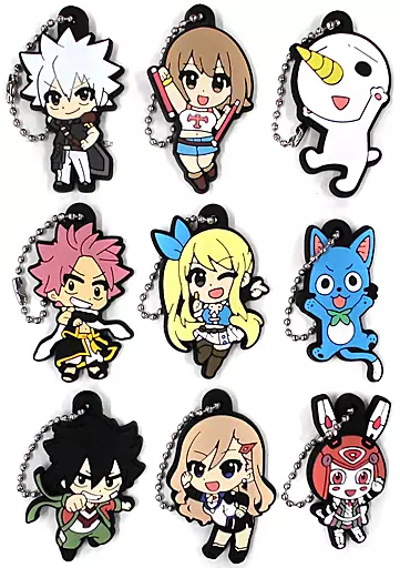 集合 特製ラバーストラップ9個セット 「コミックス Mashima HERO’S 特装版」 同梱特典