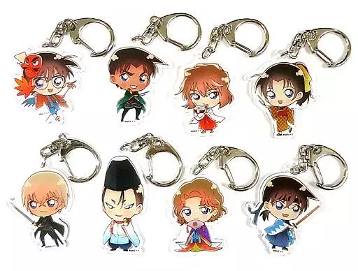 全8種セット 「名探偵コナン 紅の修学旅行 スペシャルショップ in 京都タワー ブラインドアクリルキーホルダー(花鳥)」