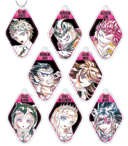全8種セット 「ダンガンロンパ1・2 Reload トレーディング Ani-Art アクリルキーホルダー Ver.C」