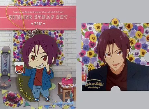 松岡凛 Link up Smile! Birthday ラバーストラップセット 「Free!」