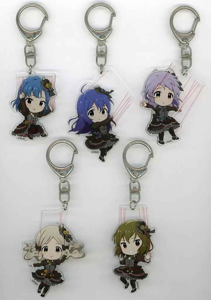 Chrono-Lexica ねんどろいどぷらす アクリルキーホルダー5個セット 「THE IDOLM＠STER MILLION LIVE! 7thLIVE TOUR Q＠MP FLYER!!!」