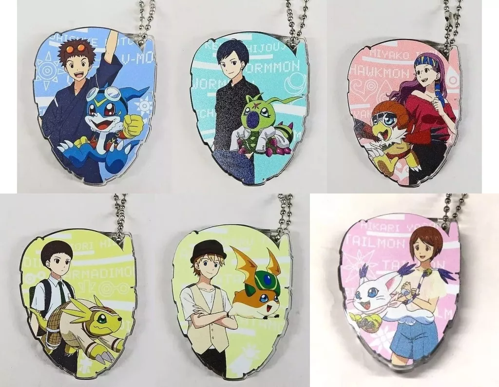 全6種セット 「デジモンアドベンチャー LAST EVOLUTION 絆 MEETING CAFE in アニON STATION 後期 D-3型ドミテリア アクリルキーホルダー」