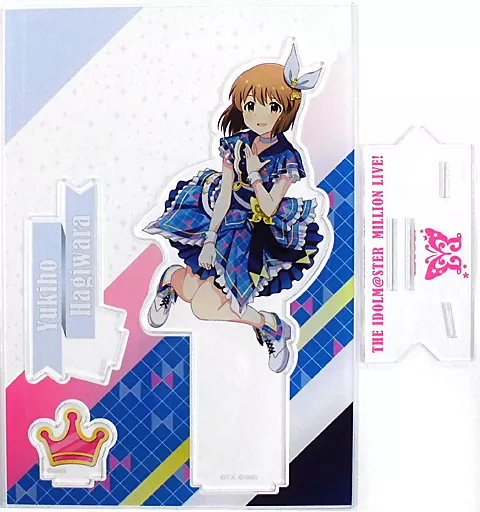 萩原雪歩 アクリルスタンド インフィニット・スカイver. 「アイドルマスター ミリオンライブ! シアターデイズ×アトレ秋葉原」（台座・スタンドパーツ欠品）