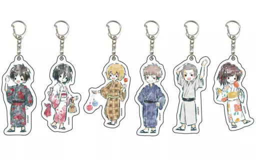 全6種セット 「進撃の巨人 アクリルキーホルダー 05.浴衣ver. グラフアートデザイン」