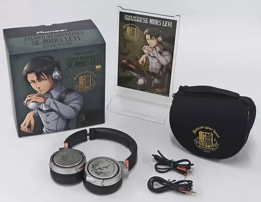 PREMIUM SOUND SE-MHR5 進撃の巨人　リヴァイモデル 進撃の巨人』コラボのパイオニアヘッドホン、リヴァイとミカサ