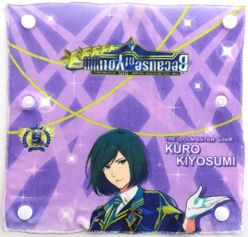 清澄九郎 公式スナップ付きマイクロファイバーミニタオル 「THE IDOLM＠STER SideM 5th Anniversary Because of You!!!!!」