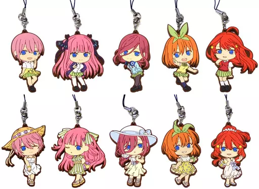 全10種セット ラバーストラップ きゅんキャラいらすとれーしょんず 「一番くじ 五等分の花嫁」 G賞