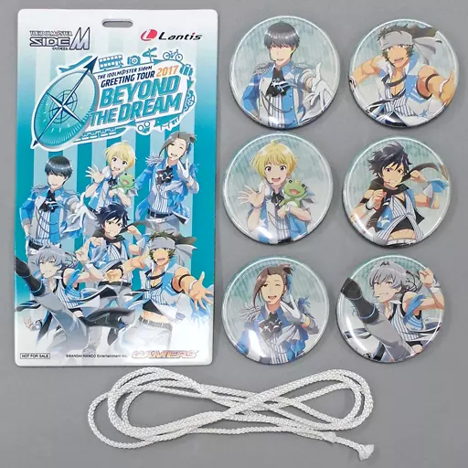 Beit＆THE 虎牙道 缶バッジ6種セット＆チケットホルダー 「THE IDOLM＠STER SideM GREETING TOUR 2017 ～BEYOND THE DREAM～ LIVE Blu-ray」 ゲーマーズ購入特典