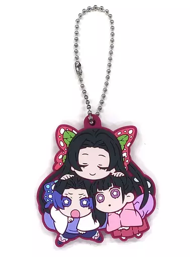 栗花落カナヲ＆胡蝶しのぶ＆胡蝶カナエ 「鬼滅の刃 キャラばんちょうこうラバーマスコット 陸ノ型」