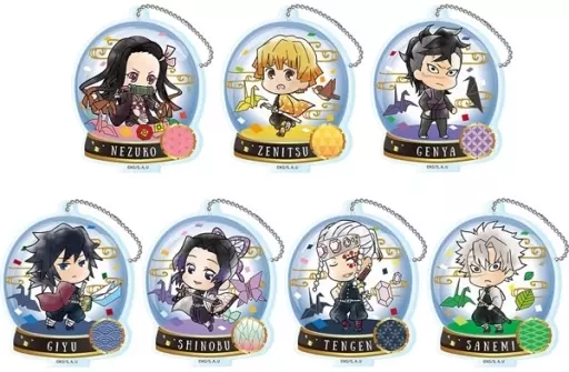 全7種セット 「鬼滅の刃 とじコレ 折り紙 アクリルキーチェーンB vol.4」