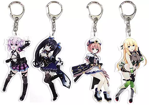 ネプテューヌ/ノワール/ベール/ブラン アクリルキーホルダー4種セット 「PS4ソフト ブイブイブイテューヌ 電撃スペシャルパック」 同梱特典