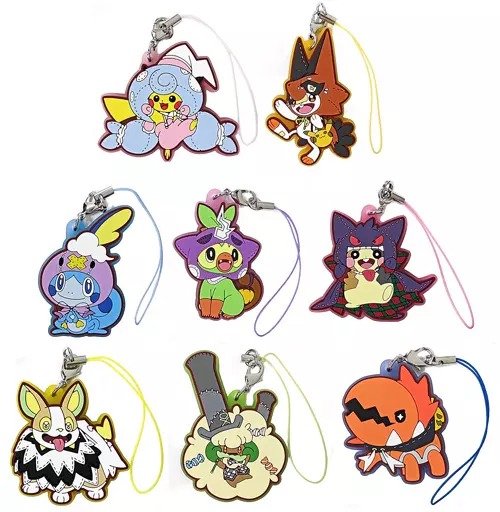 ポケモン ハロウィン ラバーストラップ 8種セット 駿河屋 -<中古>全8種セット 「ポケットモンスター ラバーストラップ