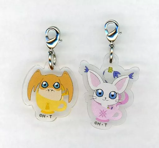 パタモン＆テイルモン ファスナーチャーム2個セット 「デジモンアドベンチャー tri.×animatecafe」