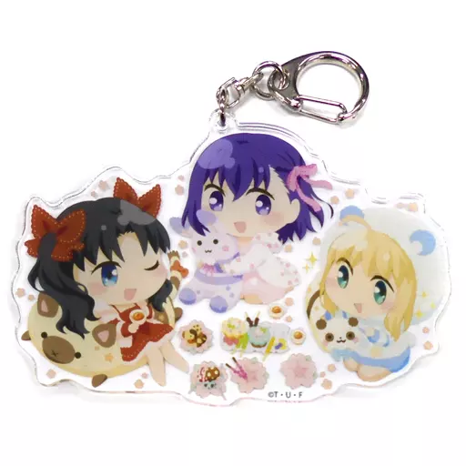 遠坂凛＆間桐桜＆セイバー ビッグアクリルチャーム 「CD 劇場版 Fate/stay night  Heroines Talkセット」 同梱特典